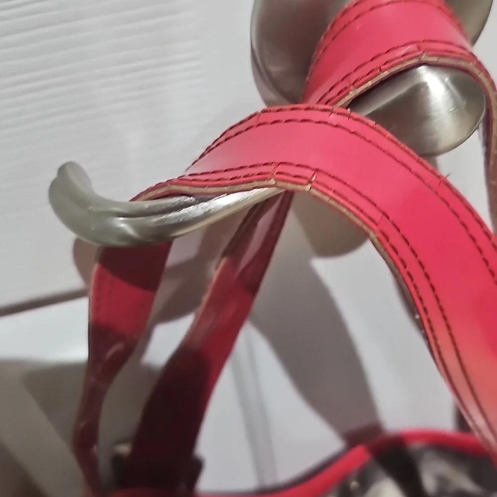 Ted Baker Y2K Tote Bag Patente Hot Pink Leather.